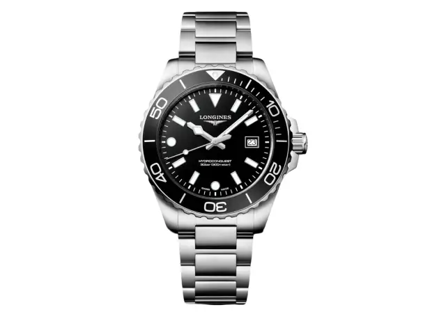 OROLOGIO UOMO QUARZO ACCIAIO/ACCIAIO 42 MM HYDROCONQUEST LONGINES L3.769.4.56.6