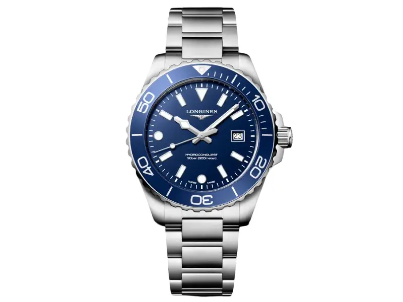 OROLOGIO UOMO QUARZO ACCIAIO/ACCIAIO 42 MM HYDROCONQUEST LONGINES L3.769.4.96.6