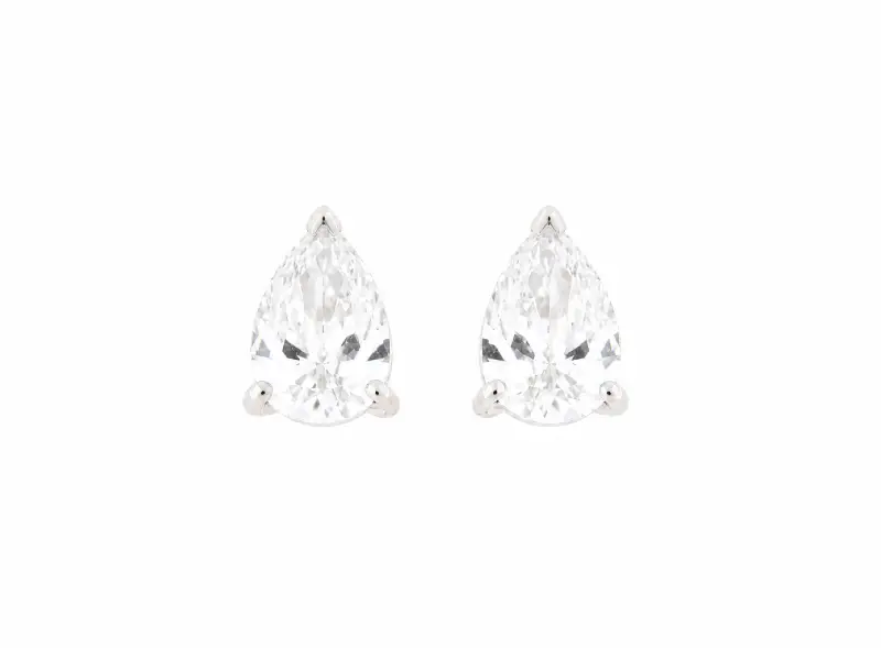 ORECCHINI ORO BIANCO DIAMANTI A GOCCIA CT 1.40 JUNIOR B B46020