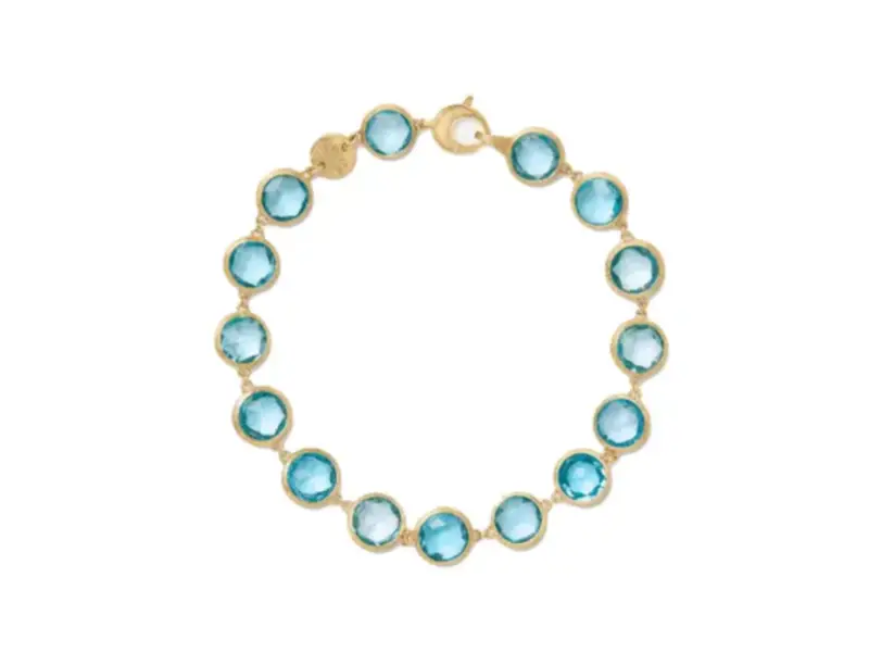 BRACCIALE MORBIDO IN ORO GIALLO 18KT CON TOPAZI JAIPUR COLOR MARCO BICEGO BB2975_TP01_Y_02