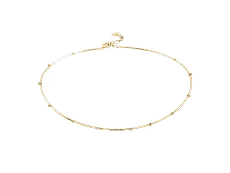 CHOKER ORO GIALLLO 9 KT E DIAMANTI ACCESSORI CHANTECLER 45071