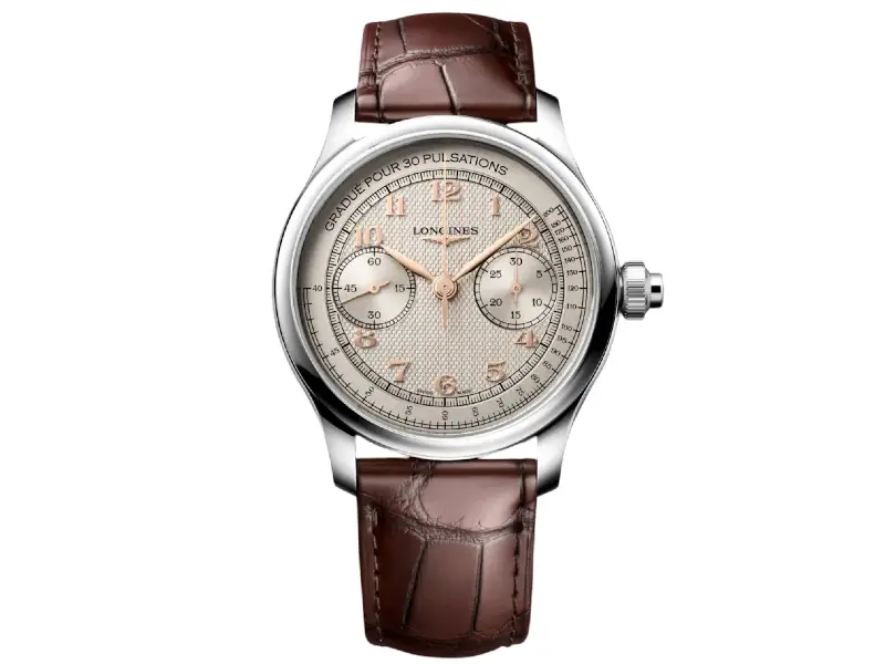 OROLOGIO UOMO MECCANICO ACCIAIO/ACCIAIO CRONOGRAFO MONOPULSANTE 41 MM MASTER COLLECTION LONGINES L2.960.4.78.2