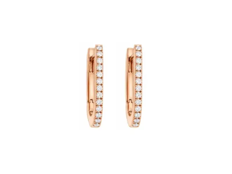 ORECCHINI IN ORO ROSA 18KT CON DIAMANTI CIELO 1914 5685D