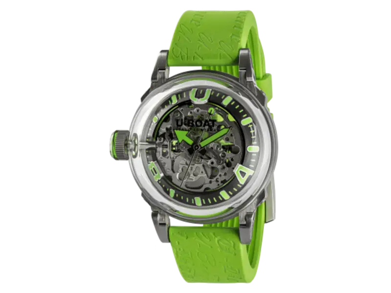 OROLOGIO UOMO AUTOMATICO ACCIAO/SILICONE 44 MM U-65 U-BOAT 3344